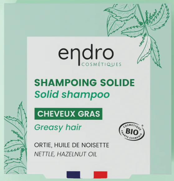 Shampoing solide Cheveux gras 85ml Endro