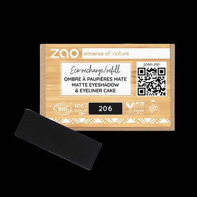 Recharge ombre a paupieres zao rectangle206noir/ey