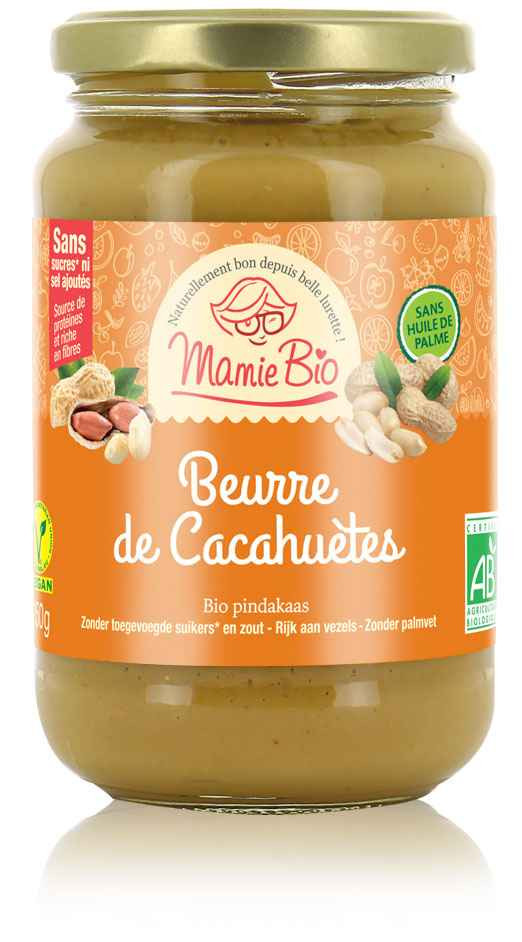 Beurre de cacahuètes bio 350g - Biotentik