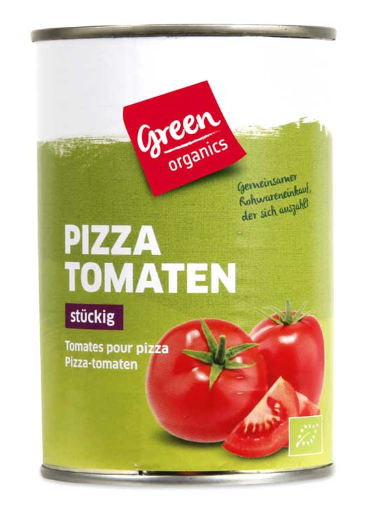 Tomates pour pizza 400g Green organics