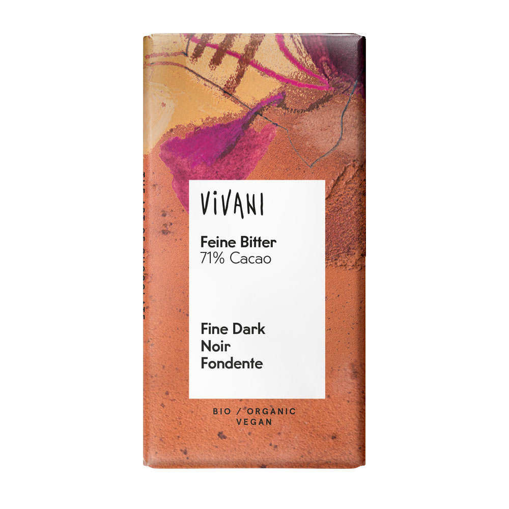 Chocolat noir 71% cacao 100g Vivani