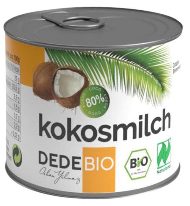 Lait de coco 80% 200ml DEDEBIO