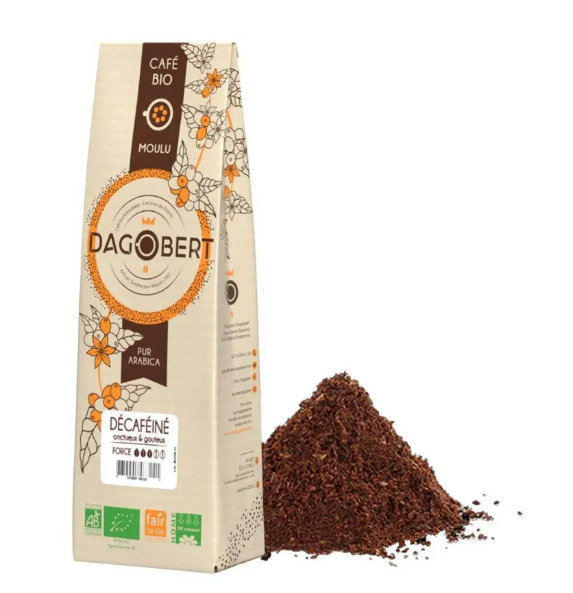 Café moulu Décaféiné 250g Dagobert