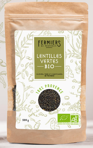 Lentilles vertes 500g Fermiers de Provence