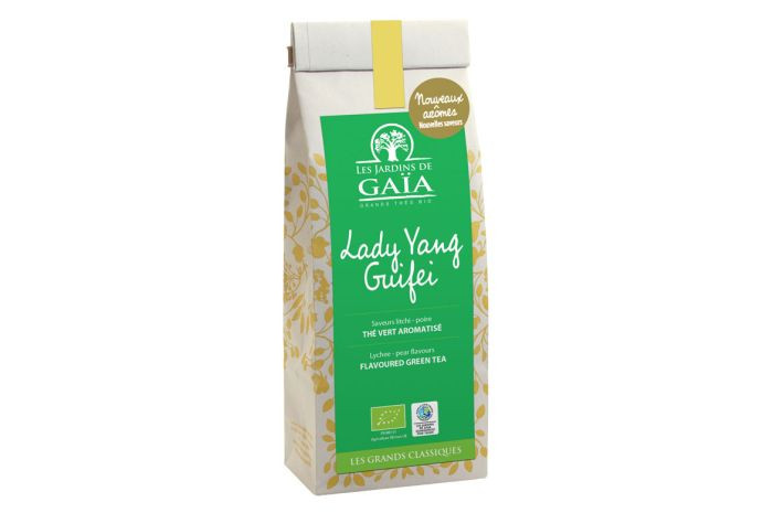 Thé vert Lady Yang Guifei Saveurs litchi - poire 100g Les Jardins de Gaïa