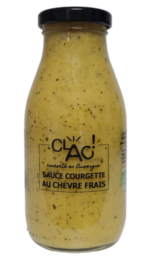 Sauce courgette chevre frais 260g Clac