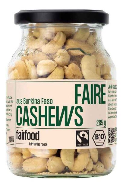 Noix de cajou nature 285g Fairfood