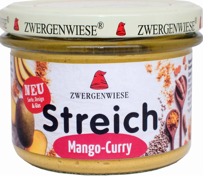 Tartinade Streich Curry mangue 180g Zwergenwiese