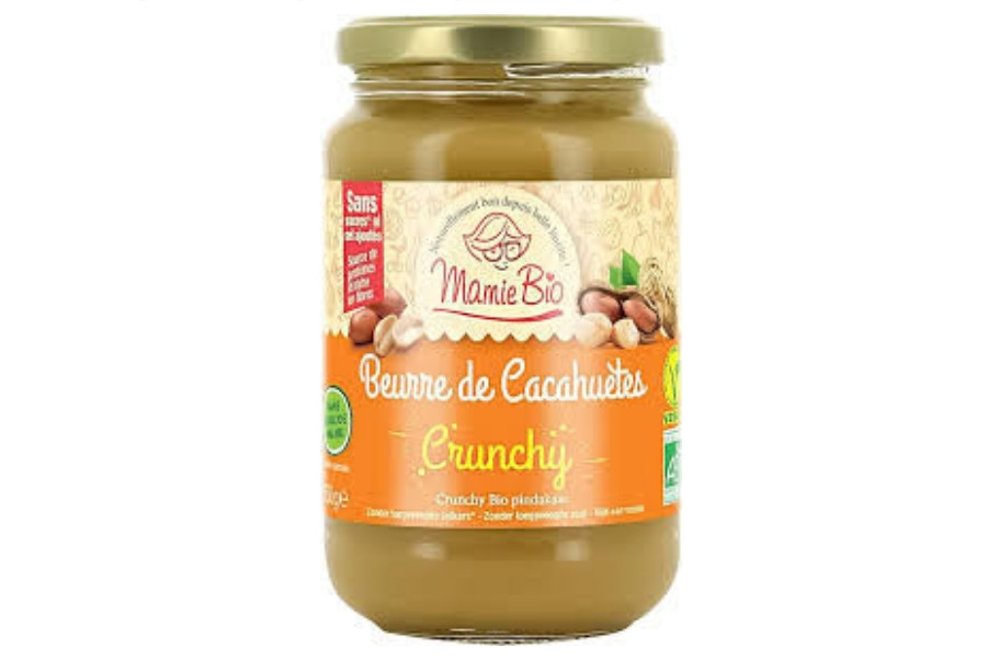 Beurre de Cacahuètes Crunchy 500g Mamie Bio