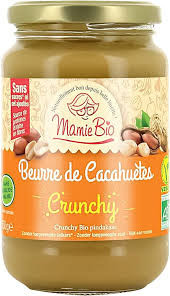 Beurre de Cacahuètes Crunchy 500g Mamie Bio