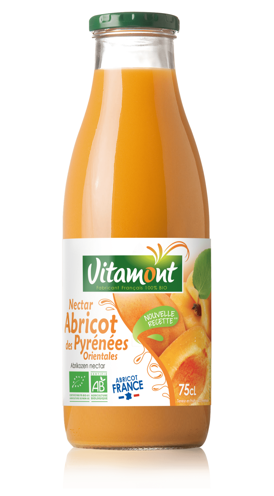 Nectar abricot fr 75cl viamont