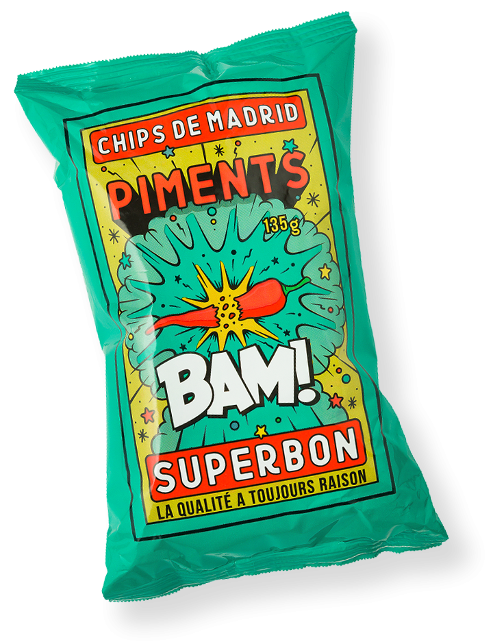 Chips piment superbon 135g