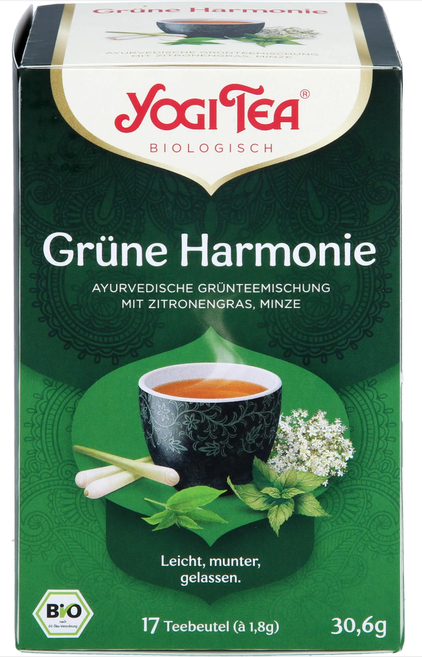 Thé vert Grüne Harmony arôme naturel 30.06g Yogi Tea