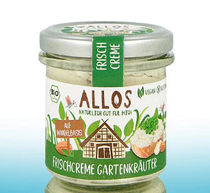 Tartinade crème fraiche herbe du jardin 100g Allos