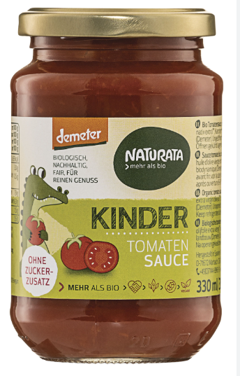 Sauce tomate pour enfant 330ml Naturata