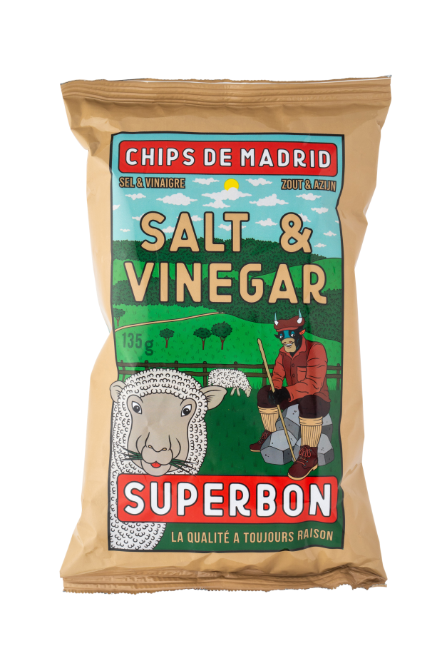 Chips sel & vinaigre 135g superbon