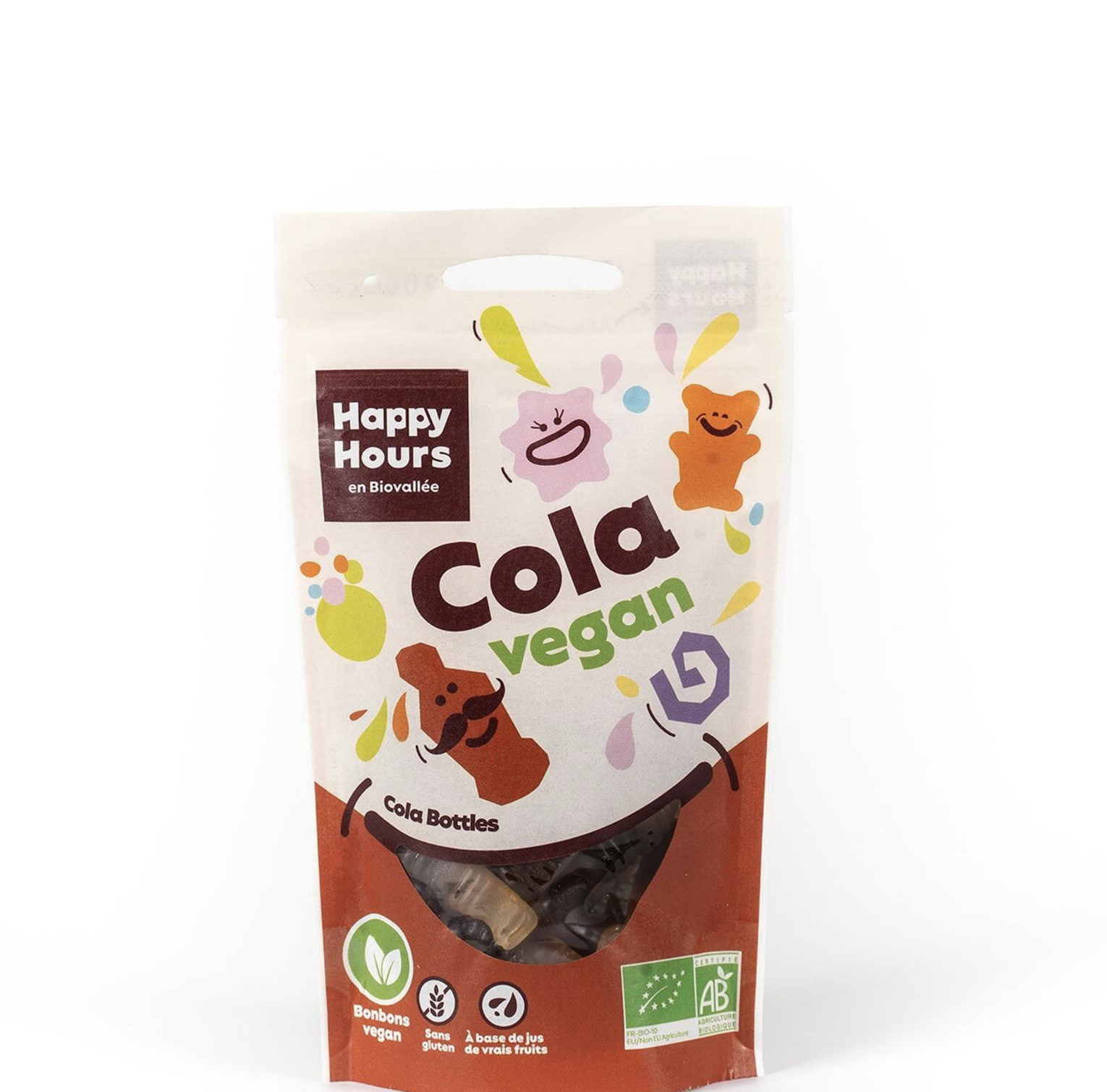 Bonbon cola vegan 80g happy hours en biovallee