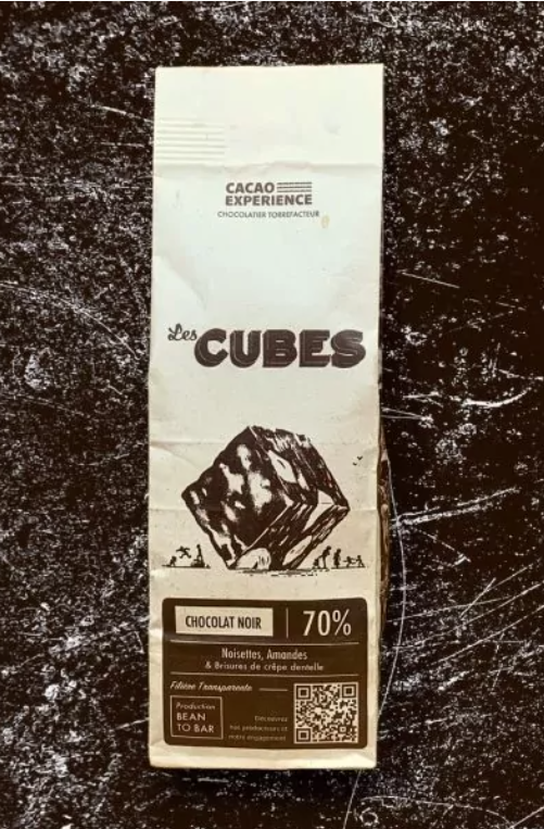 Cubes Chocolat Noir 160g Cacao Experience