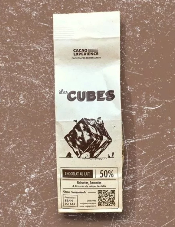 Cubes Chocolat au Lait 160g Cacao Experience